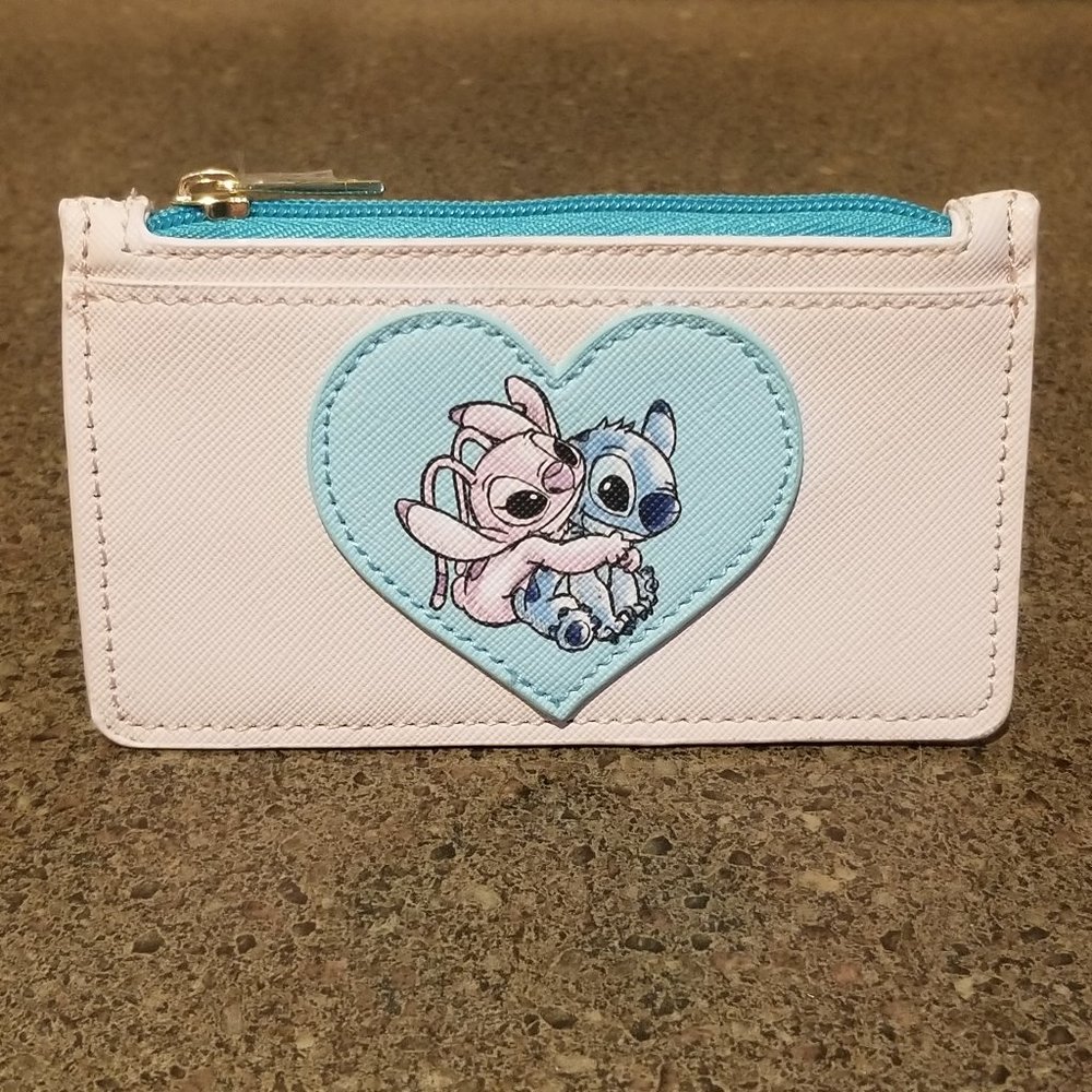 Disney Wallet Stitch And Angel Heart Cardholder